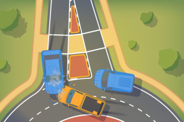 Auffahrunfall beim Verlassen eines Kreisverkehrs – Haftung