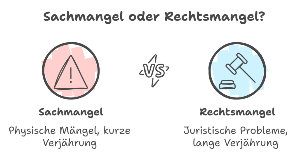Sachmangel vs. Rechtsmangel